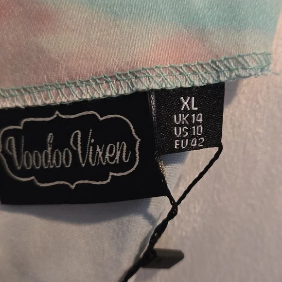 NWT Voodoo Vixen Novelty Print Hot Air Balloon Retro Rockabilly Dress XL - Picture 10 of 10